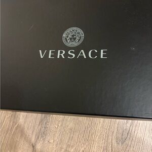Versace Black Gift Box with Silver Logo